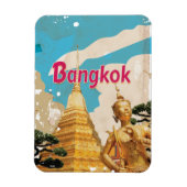 Bangkok Vintage Reisposter Magneet (Verticaal)