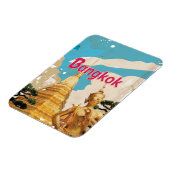 Bangkok Vintage Reisposter Magneet (Linkerzijde)