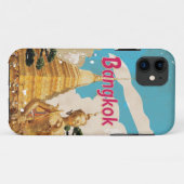 Bangkok Vintage Travel Poster Case-Mate iPhone Case (Achterkant (horizontaal))