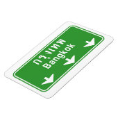 Bangkok Vooruit. ⚠ Thailand verkeersbord ⚠ Magneet (Linkerzijde)