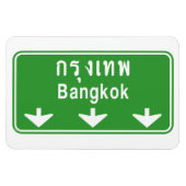 Bangkok Vooruit. ⚠ Thailand verkeersbord ⚠ Magneet (Horizontaal)