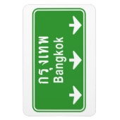 Bangkok Vooruit. ⚠ Thailand verkeersbord ⚠ Magneet (Verticaal)