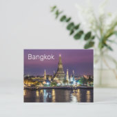 Bangkok Wat Arun Sunset BKK Thailand Souvenir Feestdagenkaart (Staand voorkant)