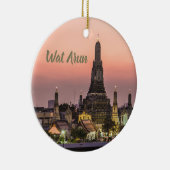Bangkok Wat Arun Sunset BKK Thailand Souvenir Keramisch Ornament (Rechts)