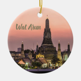 Bangkok Wat Arun Sunset BKK Thailand Souvenir Keramisch Ornament
