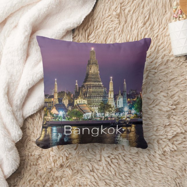 Bangkok Wat Arun Sunset BKK Thailand Souvenir Kussen (Deken)