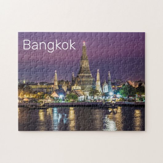 Bangkok Wat Arun Sunset BKK Thailand Souvenir Legpuzzel (Horizontaal)
