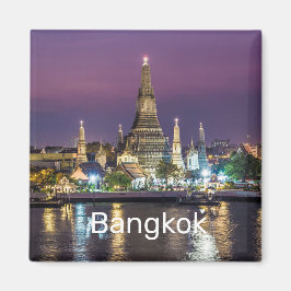 Bangkok Wat Arun Sunset BKK Thailand Souvenir Magneet