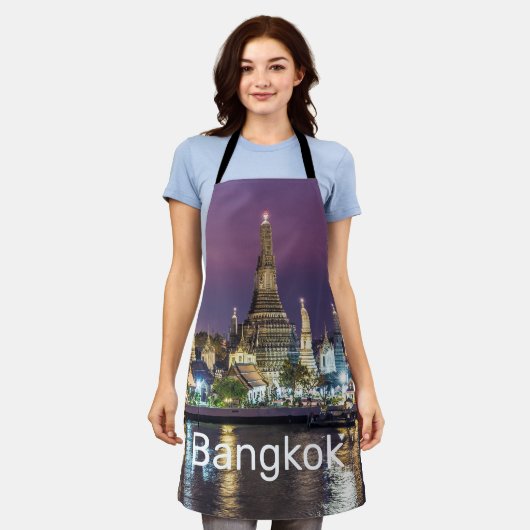 Bangkok Wat Arun Sunset BKK Thailand Souvenir Schort (Gedragen)
