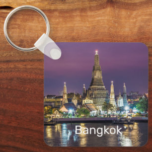Bangkok Wat Arun Sunset BKK Thailand Souvenir Sleutelhanger