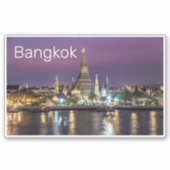 Bangkok Wat Arun Sunset BKK Thailand Souvenir Sticker (Voorkant)
