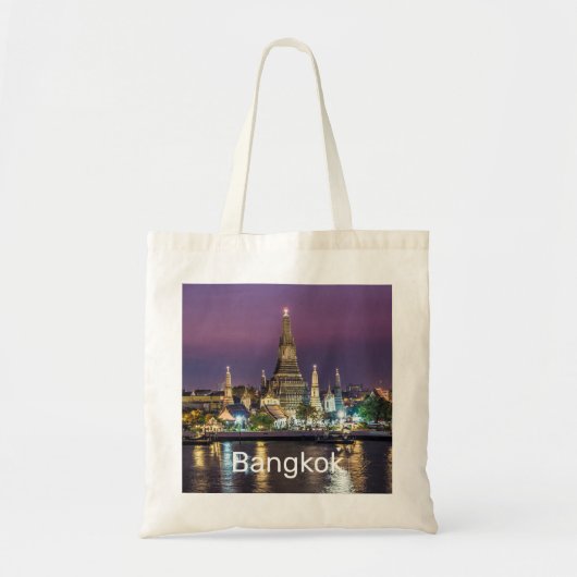 Bangkok Wat Arun Sunset BKK Thailand Souvenir Tote Bag (Voorkant)