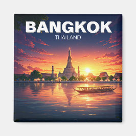 Bangkok Wat Arun Sunset Magneet