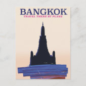 Bangkok Wat Poh Reisposter Briefkaart (Voorkant)