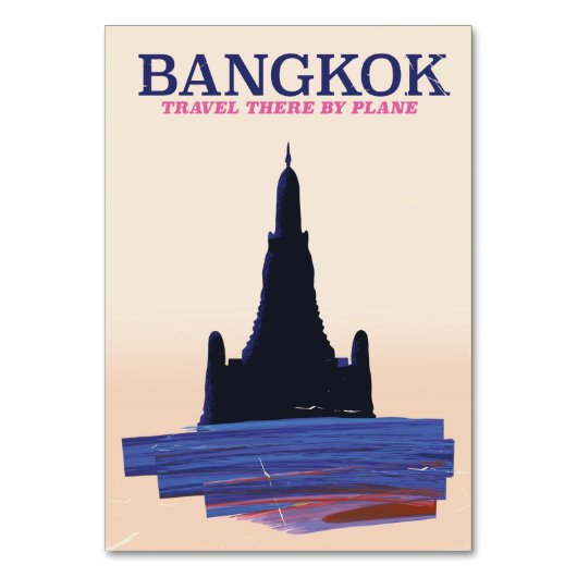 Bangkok Wat Poh Reisposter Kaart (Voorkant)