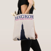 Bangkok Wat Poh Reisposter Tote Bag (Dichtbij)
