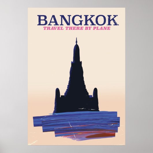 Bangkok Wat Poh Travel poster (Voorkant)