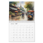 Bangkok waterverf kunst kalender (Jan 2027)