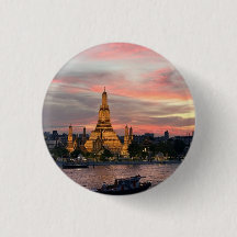 Bangkok Zonsondergang - Wat Arun Tempel over Chao