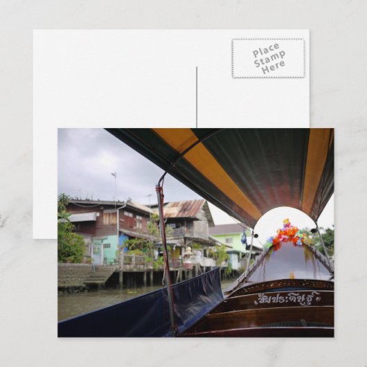 bangkokkanaal briefkaart (Voorkant / Achterkant)