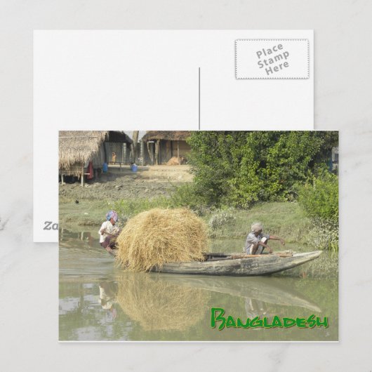 Bangladesch-Reisboot Briefkaart (Voorkant / Achterkant)