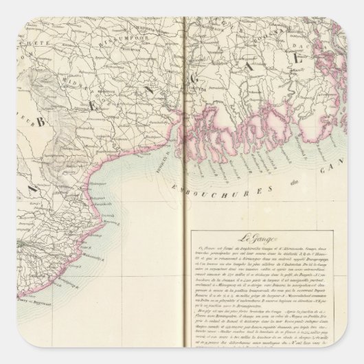 Bangladesh 95 vierkante sticker (Voorkant)