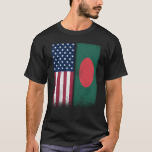 Bangladesh Amerikaans Vlaggen Trots VS T-shirt