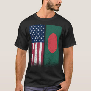 Bangladesh Amerikaans Vlaggen Trots VS T-shirt