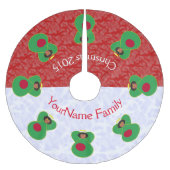 Bangladesh Angel Black Hair gekleed in vlag Kerstboom Rok (Voorkant)