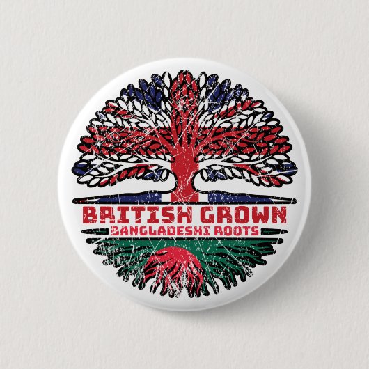 Bangladesh Bangladesh UK Brits Ronde Button 5,7 Cm (Voorkant)