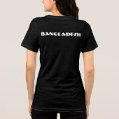 Bangladesh  Black Tourist Tri-Blend Shirt (Achterkant)