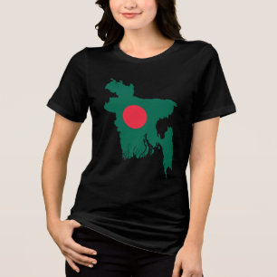 Bangladesh  Black Tourist Tri-Blend Shirt