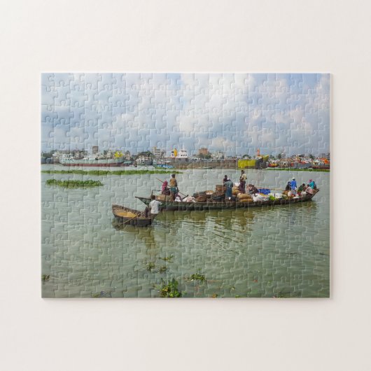 Bangladesh Boat People. Legpuzzel (Horizontaal)