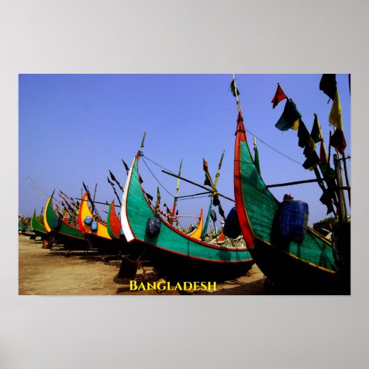 Bangladesh Boats Poster (Voorkant)