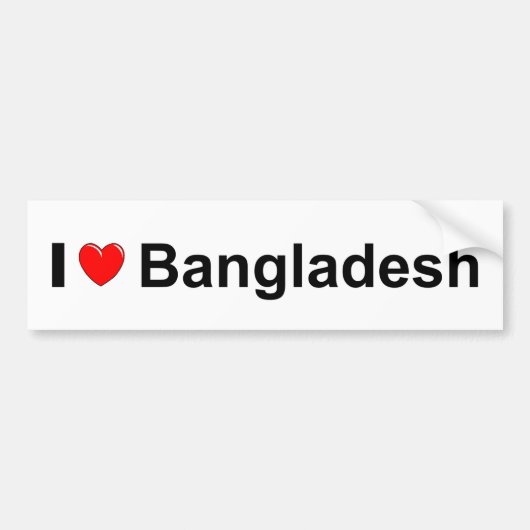Bangladesh Bumpersticker (Voorkant)