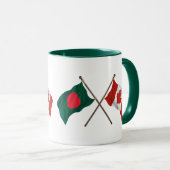 Bangladesh & Canada Flag Mug – Cultural Pride Gift Mok (Voorkant rechts)