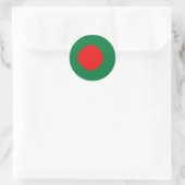 Bangladesh Fisheye Vlag Sticker (Tas)
