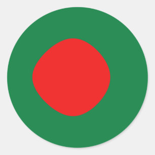 Bangladesh Fisheye Vlag Sticker