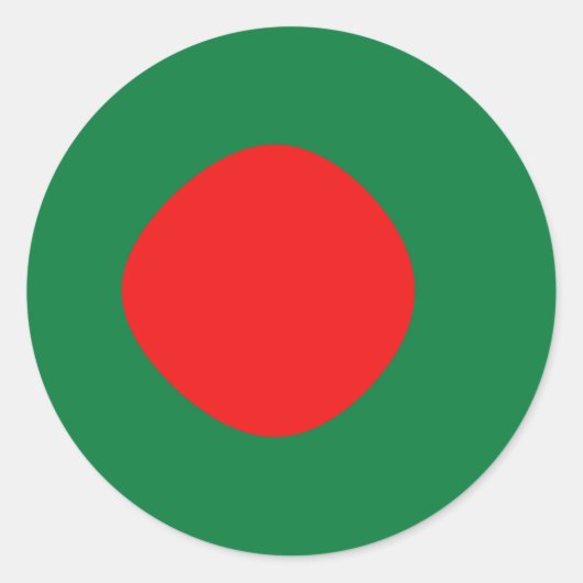 Bangladesh Fisheye Vlag Sticker (Voorkant)