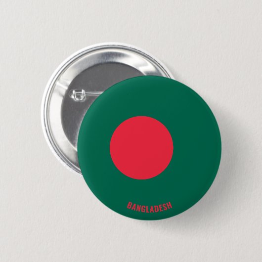 Bangladesh Flag Cute Patriotic Ronde Button 5,7 Cm (Voorkant /achterkant)