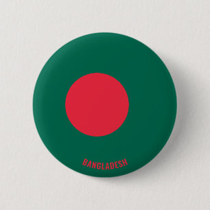 Bangladesh Flag Cute Patriotic Ronde Button 5,7 Cm