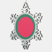 Bangladesh Flag Emblem Tin Sneeuwvlok Ornament (Rechts)
