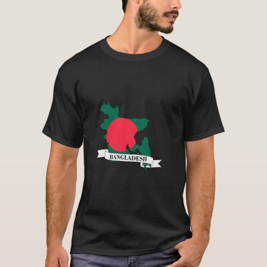 bangladesh flag map t-shirt (Voorkant)
