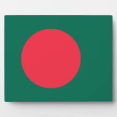 Bangladesh Flag Plaque Fotoplaat (Voorkant)