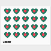 Bangladesh Flag Splendid Patriotic Hart Sticker (Vel)
