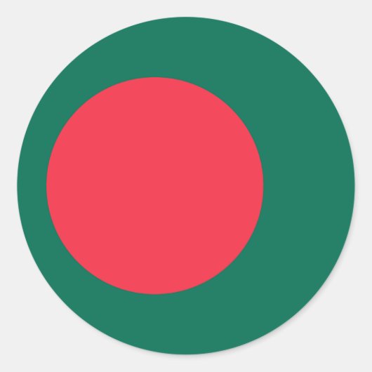 Bangladesh Flag Sticker (Voorkant)