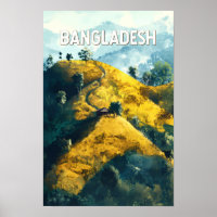Bangladesh Illustratie Reis Kunst Vintage