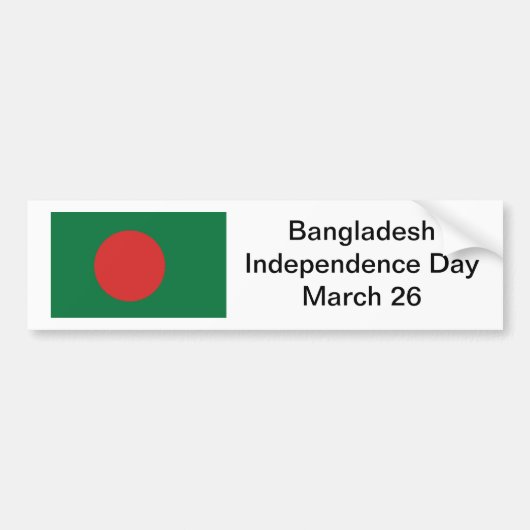 Bangladesh Independence Day Bumpersticker (Voorkant)