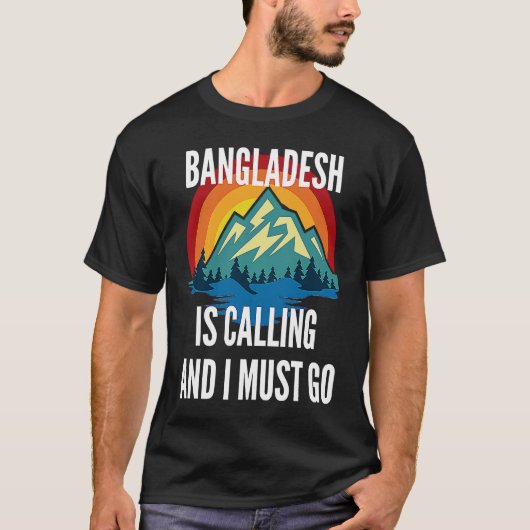 Bangladesh Is Calling And I Must Go, Rainbow Mouta T-shirt (Voorkant)
