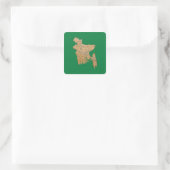Bangladesh Kaart Sticker (Tas)